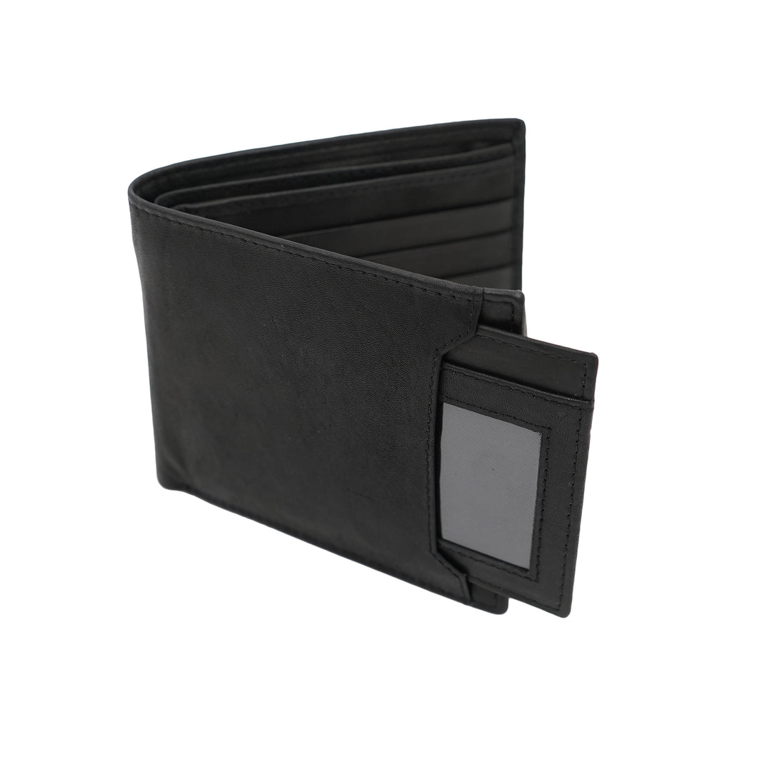 AG Wallets Leather Men's 2-in-1 Bifold Wallet with Detachable Minimalist ID Holder – Sleek & Functional Card Organizer