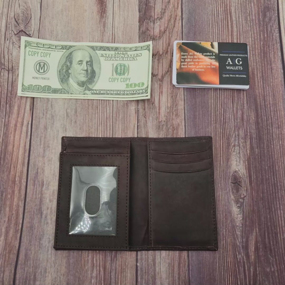 AG Wallets L-Shaped RFID Bifold Wallet for Men – Elegant Leather Slim Wallet with 10 Card Slots & RFID Protection