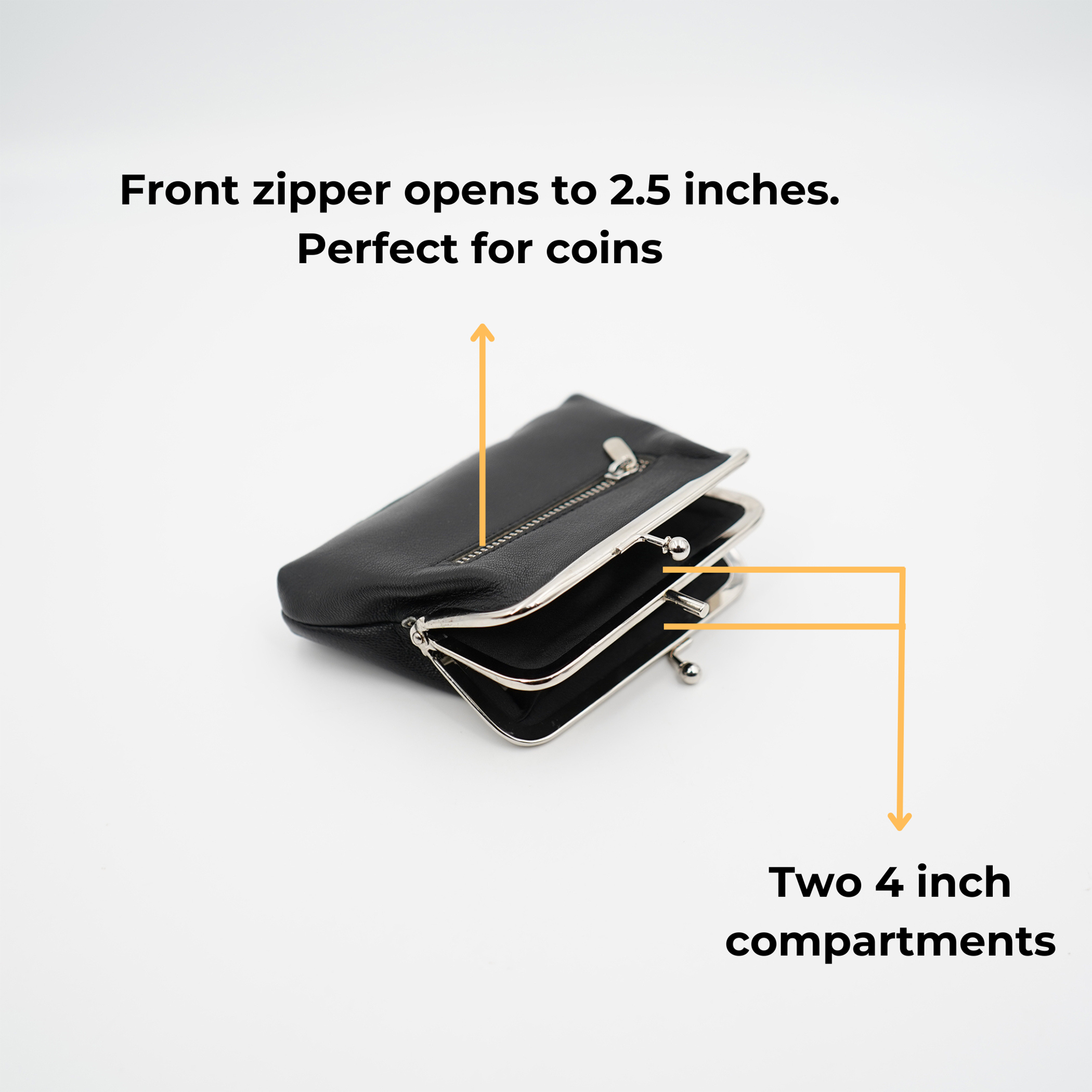 Kiss Lock Coin Purse – Napa Leather Women’s – AG Wallets