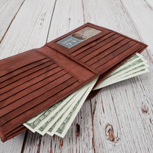 Load image into Gallery viewer, AG Wallets RFID Protected European Wallet: Cow Leather, 13 Card Slots, 1 ID Slot &amp; 2 Spacious Bill Compartments for Effortless Organization
