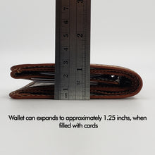 Load image into Gallery viewer, AG Wallets Vintage Distressed Leather Hipster Wallet with Coin Pocket
