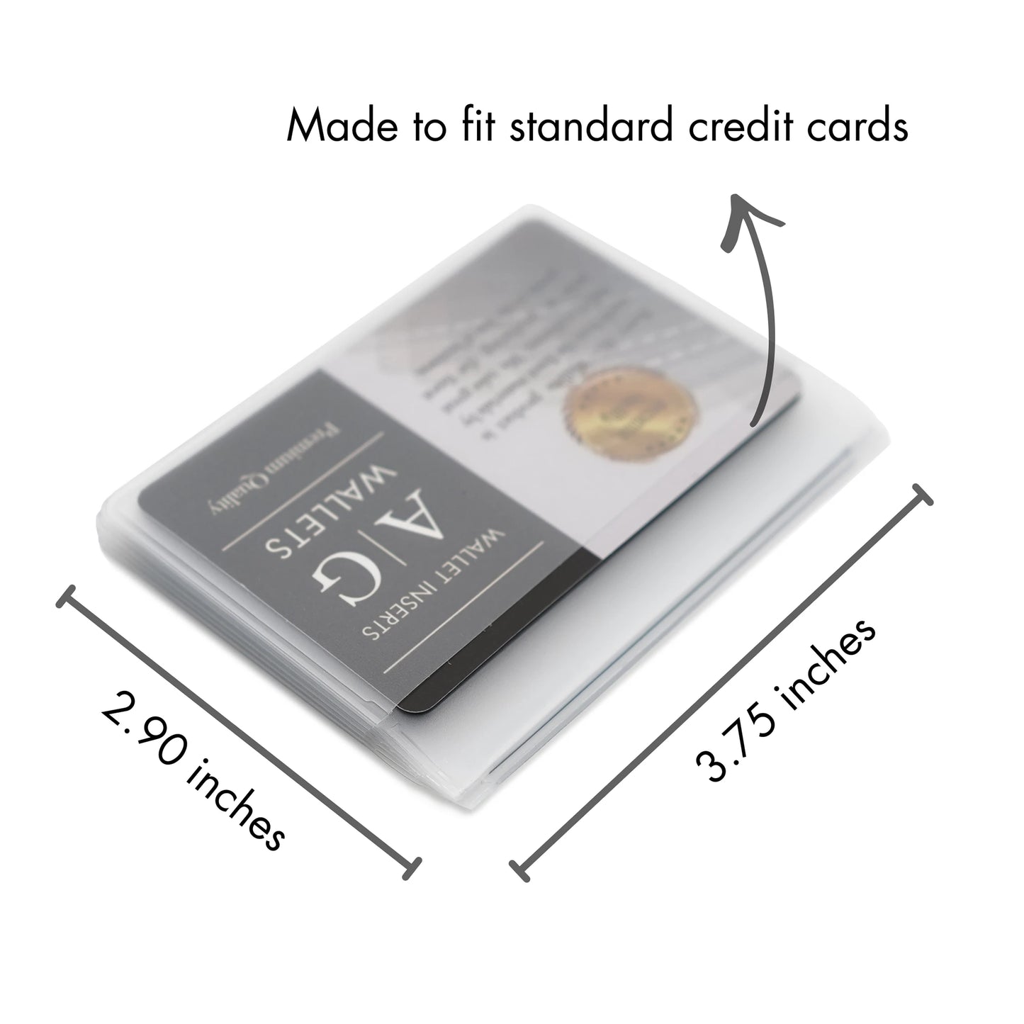 Trifold Wallet Inserts 6 Page Credit Card Sleeves Trifold Wallet Inserts 6 Page Credit Card Sleeves