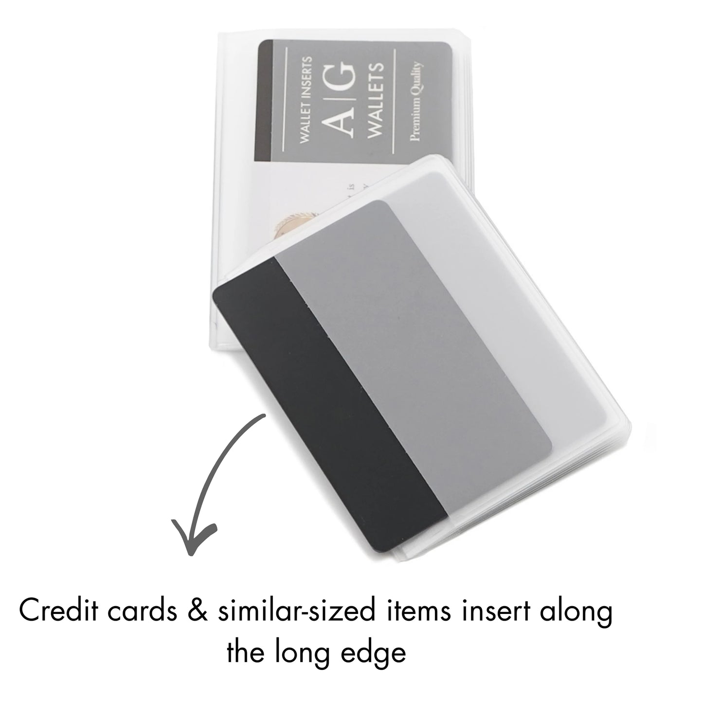 Trifold Wallet Inserts 6 Page Credit Card Sleeves Trifold Wallet Inserts 6 Page Credit Card Sleeves
