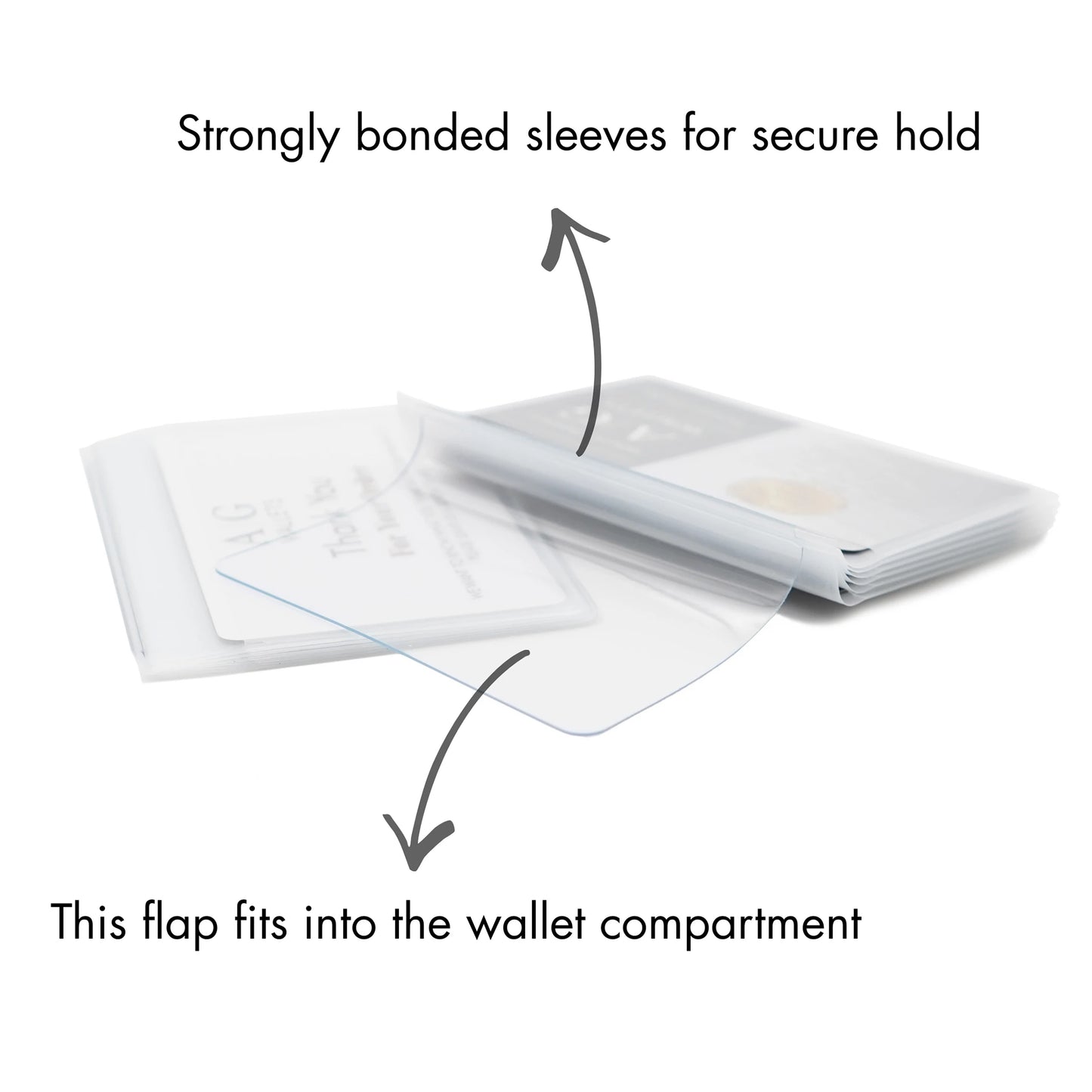Trifold Wallet Inserts 6 Page Credit Card Sleeves Trifold Wallet Inserts 6 Page Credit Card Sleeves