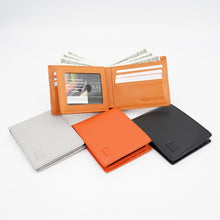 Load image into Gallery viewer, AG Wallets Men&#39;s Vegan Leather Bifold Wallet with RFID Protection - 2 Full-Size Cash Compartments, 6 Credit Card Slots, 2 Side Slip Slots, 2 Clear ID Windows for Ultimate Organization
