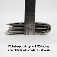 Load image into Gallery viewer, AG Wallets Men&#39;s Vegan Leather Bifold Wallet with RFID Protection - 2 Full-Size Cash Compartments, 6 Credit Card Slots, 2 Side Slip Slots, 2 Clear ID Windows for Ultimate Organization
