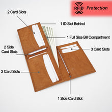 Load image into Gallery viewer, AG Wallets: Modern Elegance Redefined - L-Shaped RFID Bifold Leather Wallet Crafted for Effortless Style and Security
