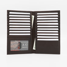 Load image into Gallery viewer, AG Wallets RFID Long 20 Credit Card Organizer &amp; Leather Wallet
