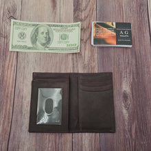 Load and play video in Gallery viewer, AG Wallets: Modern Elegance Redefined - L-Shaped RFID Bifold Leather Wallet Crafted for Effortless Style and Security
