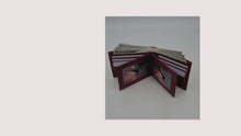 Load and play video in Gallery viewer, AG Wallets Mens 3 ID Wallet Cowhide Leather Bifold Multi Card Holder
