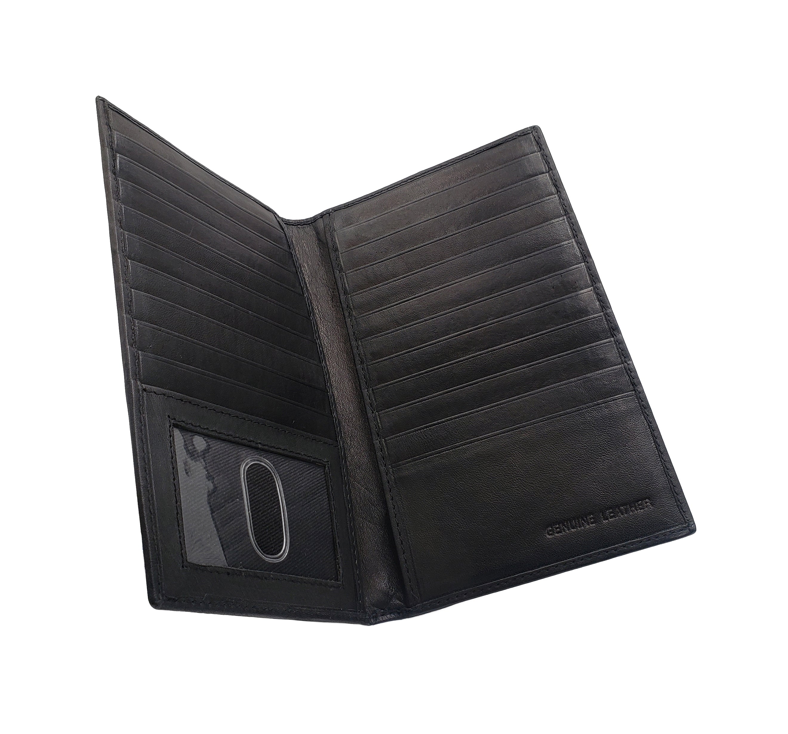 AG Wallets RFID Long 20 Credit Card Organizer & Leather Wallet