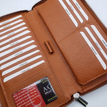 Load image into Gallery viewer, AG Wallets Women RFID Large Capacity Wristlet Wallet Phone &amp; Passport Holder
