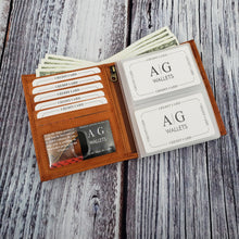 Load image into Gallery viewer, AG Wallets Men&#39;s Leather Hipster Bifold Wallet with RFID Protection and 2 ID Windows
