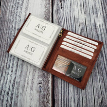 Load image into Gallery viewer, AG Wallets Men&#39;s Leather Hipster Bifold Wallet with RFID Protection and 2 ID Windows
