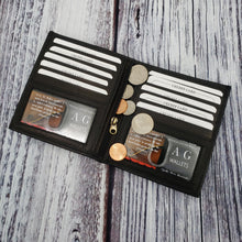 Load image into Gallery viewer, AG Wallets Men&#39;s Leather Hipster Bifold Wallet with RFID Protection and 2 ID Windows
