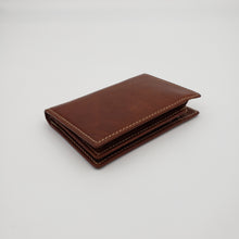 Load image into Gallery viewer, AG Wallets Mens L Shape Distressed Brown Leather Bifold Minimalist Wallet
