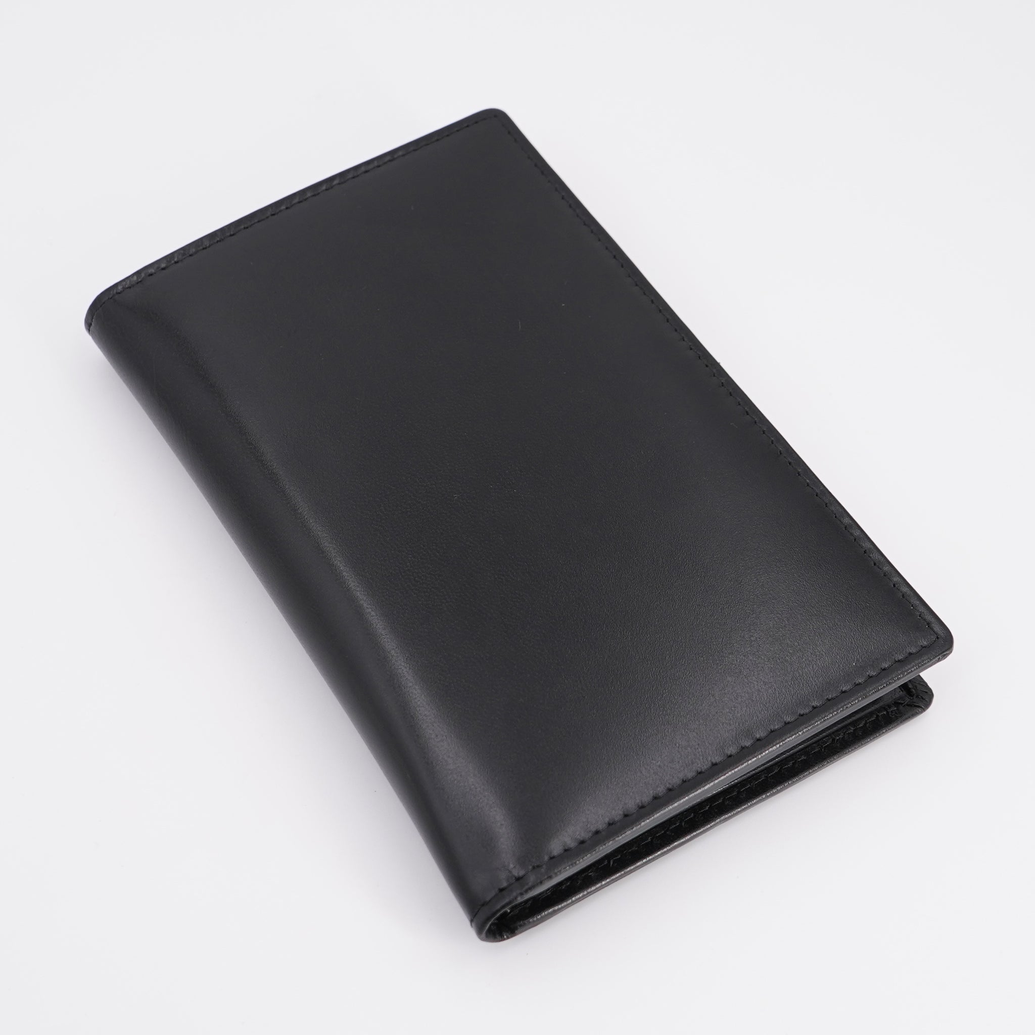 Ag Wallets RFID Leather Long Credit Card Organizer Black