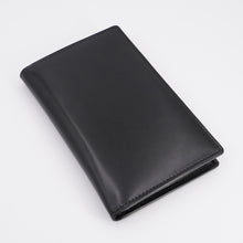 Load image into Gallery viewer, AG Wallets Napa Leather Credit Card Organizer, RFID Long Wallet, 20 Card Holder, Black

