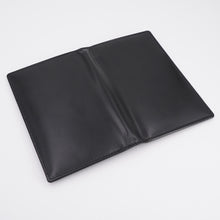 Load image into Gallery viewer, AG Wallets Cow Leather Credit Card Organizer, RFID Long Wallet, 20 Card Holder, Black Silk
