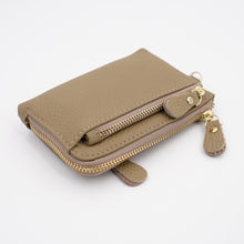 Load image into Gallery viewer, AG Wallets Multifunctional Leather Coin Purse with Key Ring Holder, Holds Credit Cards, Cash, Change, Keys &amp; More
