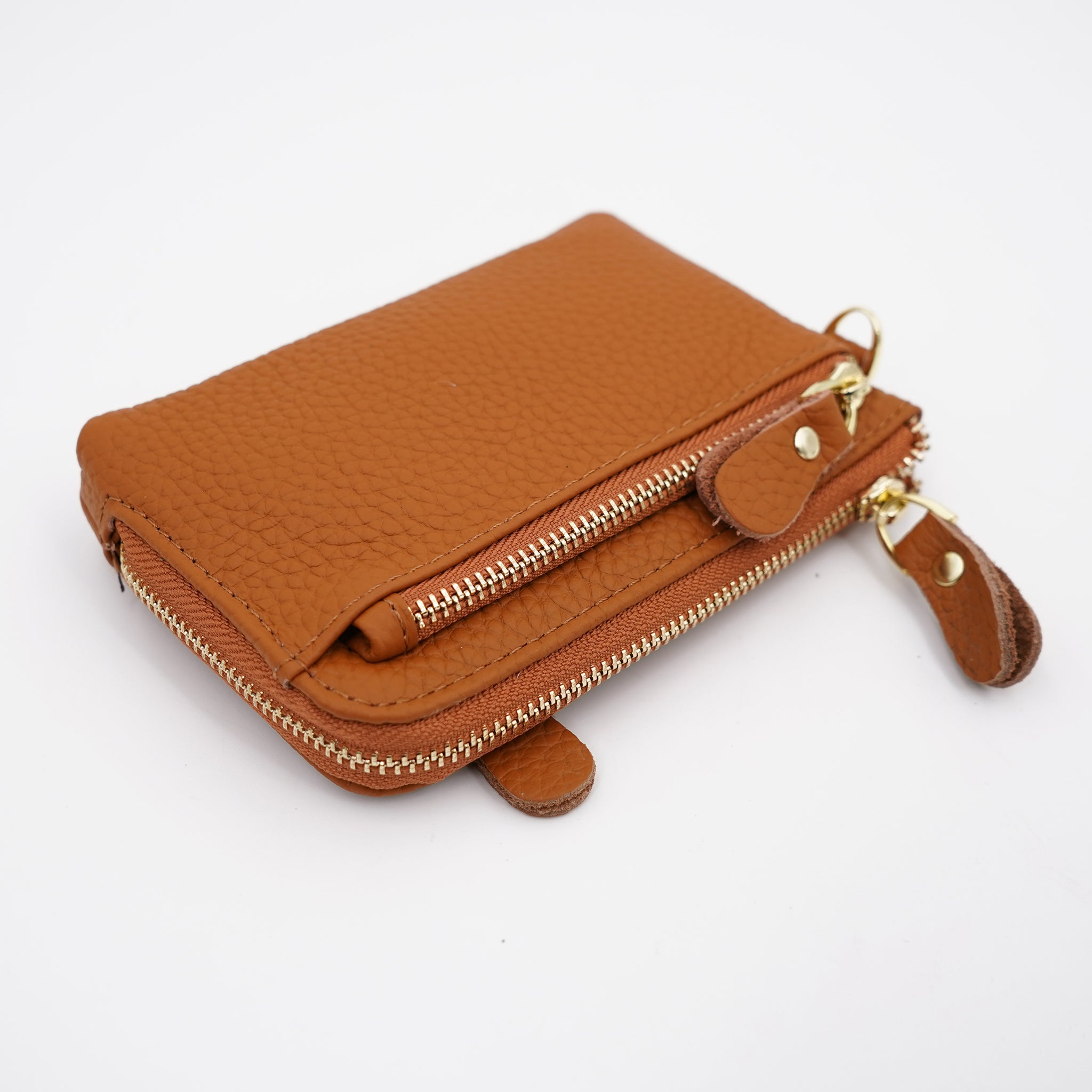 agnès B. Large Leather Pochette Coin Pouch Wristlet