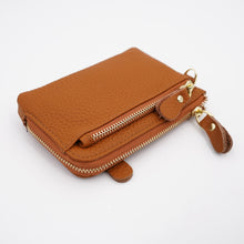 Load image into Gallery viewer, AG Wallets Multifunctional Leather Coin Purse with Key Ring Holder, Holds Credit Cards, Cash, Change, Keys &amp; More

