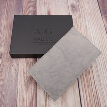 Load image into Gallery viewer, AG Wallets RFID Full Grain Napa Cowhide Leather Credit Card Organizer Long Wallet, Holds Up To 20 Cards, 2 Side Cash Slots
