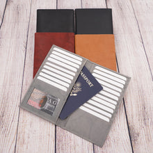 Load image into Gallery viewer, AG Wallets RFID Full Grain Napa Cowhide Leather Credit Card Organizer Long Wallet, Holds Up To 20 Cards, 2 Side Cash Slots
