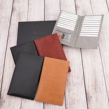 Load image into Gallery viewer, AG Wallets RFID Full Grain Napa Cowhide Leather Credit Card Organizer Long Wallet, Holds Up To 20 Cards, 2 Side Cash Slots
