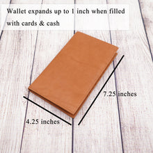 Load image into Gallery viewer, AG Wallets RFID Full Grain Napa Cowhide Leather Credit Card Organizer Long Wallet, Holds Up To 20 Cards, 2 Side Cash Slots
