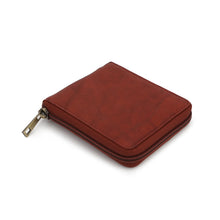 Load image into Gallery viewer, AG Wallets Full Grain Napa Cowhide Leather Mens Zip Around Bifold Wallet, Card ID Cash Security Zipper Wallet
