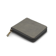 Load image into Gallery viewer, AG Wallets Full Grain Napa Cowhide Leather Mens Zip Around Bifold Wallet, Card ID Cash Security Zipper Wallet
