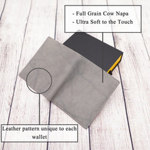 Load image into Gallery viewer, AG Wallets Mens RFID Full Grain Napa Cowhide European Bifold Wallet Hipster 2 ID Windows
