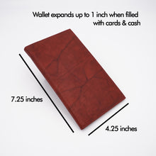 Load image into Gallery viewer, AG Wallets RFID Full Grain Napa Cowhide Leather Credit Card Organizer Long Wallet, Holds Up To 20 Cards, 2 Side Cash Slots
