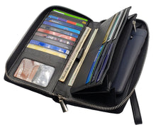 Load image into Gallery viewer, AG Wallets Women RFID Large Capacity Wristlet Wallet Phone &amp; Passport Holder
